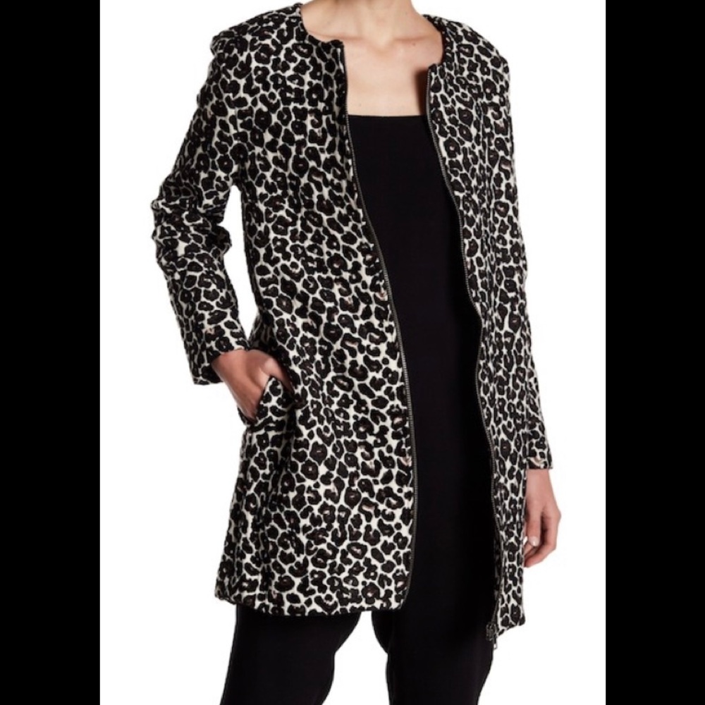 Cupcakes and cashmere leopard jacket